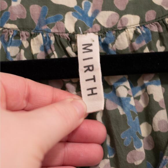 Mirth Handmade Edition Palm Springs Kaftan Dress Sweet Pea Boho Cottage SZ S - Picture 6 of 7